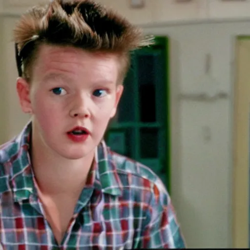 Prompt: movie still of teenage actor playing butthead