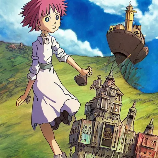 Image similar to howl's moving castle