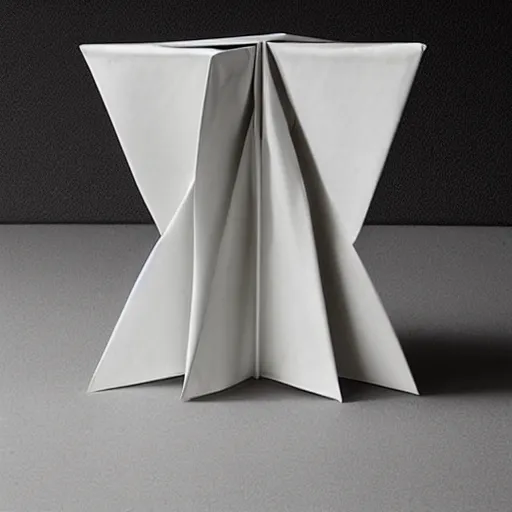 Image similar to the origami stool by tadao ando