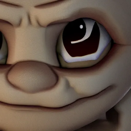 Prompt: realistic 3d render of crying Isaac from the videogame 'The Binding of Isaac'