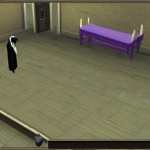 Image similar to the grim reaper. snapshot from the sims 2.