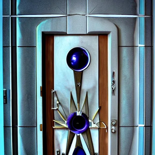 Image similar to photo art - deco sci - fi door