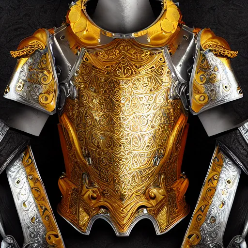 Image similar to fantasy art 4 k photo of roosters in very detailed shiny plate armor engraved in gold ready for battle