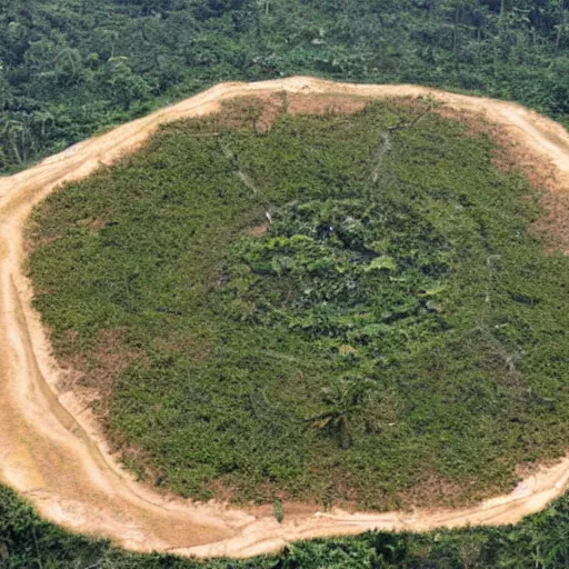 Prompt: an architectural plan of a labyrinth of the deforestation in amazona crisis