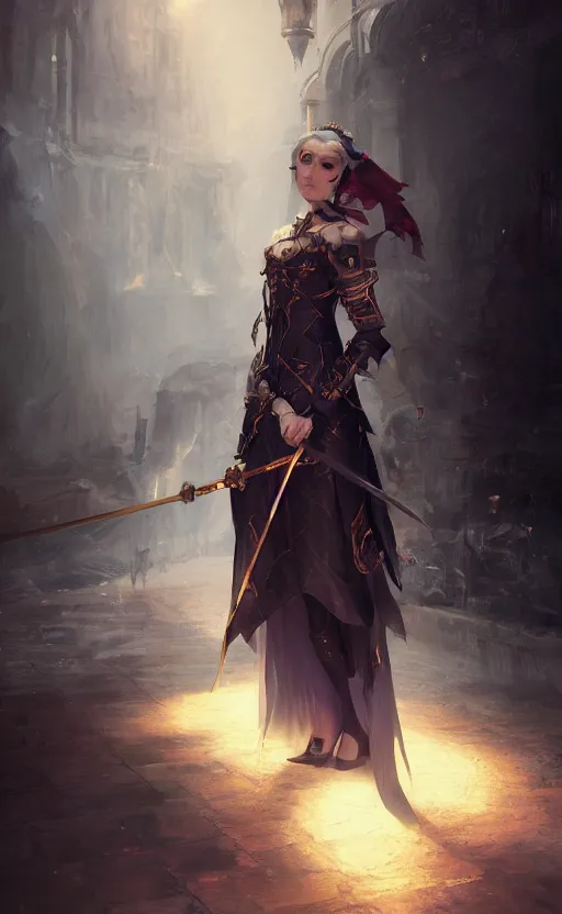 Image similar to Alchemy Imperial Princess knight gothic girl, volumetric lighting, digital painting, highly detailed, artstation, sharp focus, illustration, concept art, ruan jia, steve mccurry