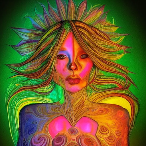 Prompt: a beautiful dmt entity woman