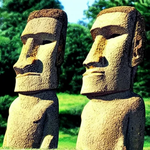 Prompt: easter island head smoking a blunt and wearing sunglasses