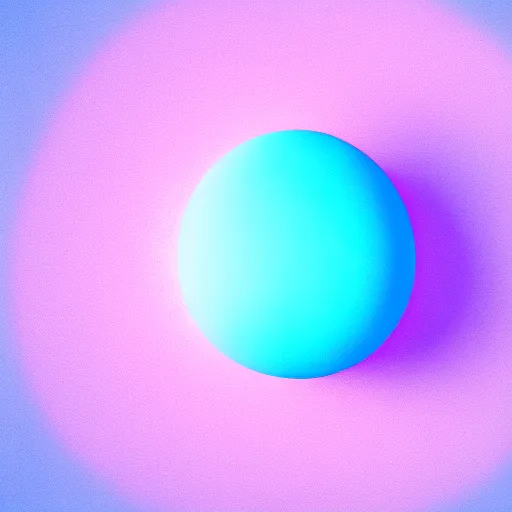 Image similar to 3 d render of a blob of light blue and pink on a white background, blender, pastel colors, minimalistic