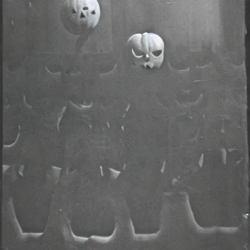 Image similar to spooky photo of shadow monsters, vintage 1 9 3 0 s photo