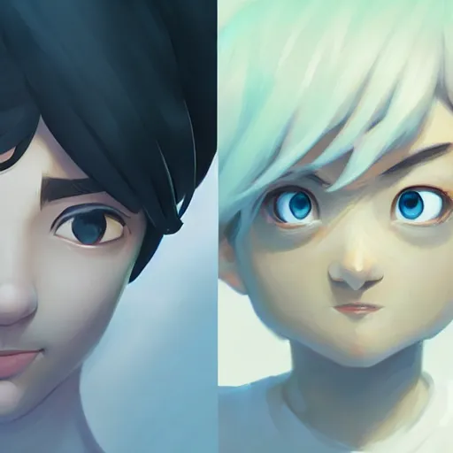 Image similar to face icon stylized minimalist nintendo 3 ds, loftis, cory behance hd by jesper ejsing, by rhads, makoto shinkai and lois van baarle, ilya kuvshinov, rossdraws global illumination