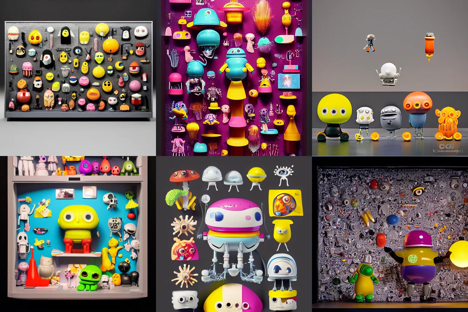 Prompt: Pictoplasma, pictoplasma, pictoplasma, disney, pixar, dreamworks, animated, Simple bionic exploded drawing, crossection funko pop toyfigure fungus sculpture, jellybeans, organs, kidney, by david lachapelle, by angus mckie, by rhads, in a dark empty black studio hollow, c4d, at night, rimlight, c4d, by jonathan ivy, by alex grey, Haeckel