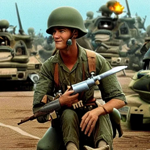 Image similar to A Pixar movie about the Vietnam war