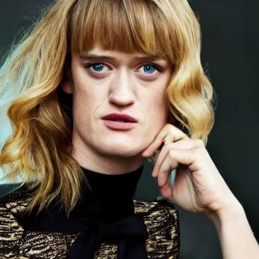 Image similar to actress mackenzie davis, dramatic light, very coherent - h 7 0 4