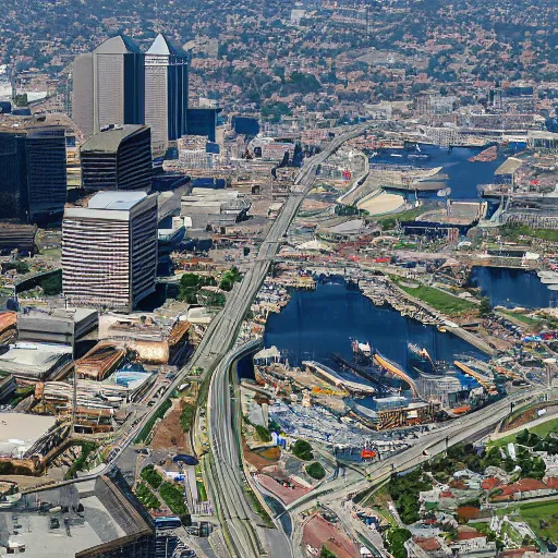 Image similar to professional photograph of baltimore in june 2 0 5 0, 8 k, very detailed, very intricate,