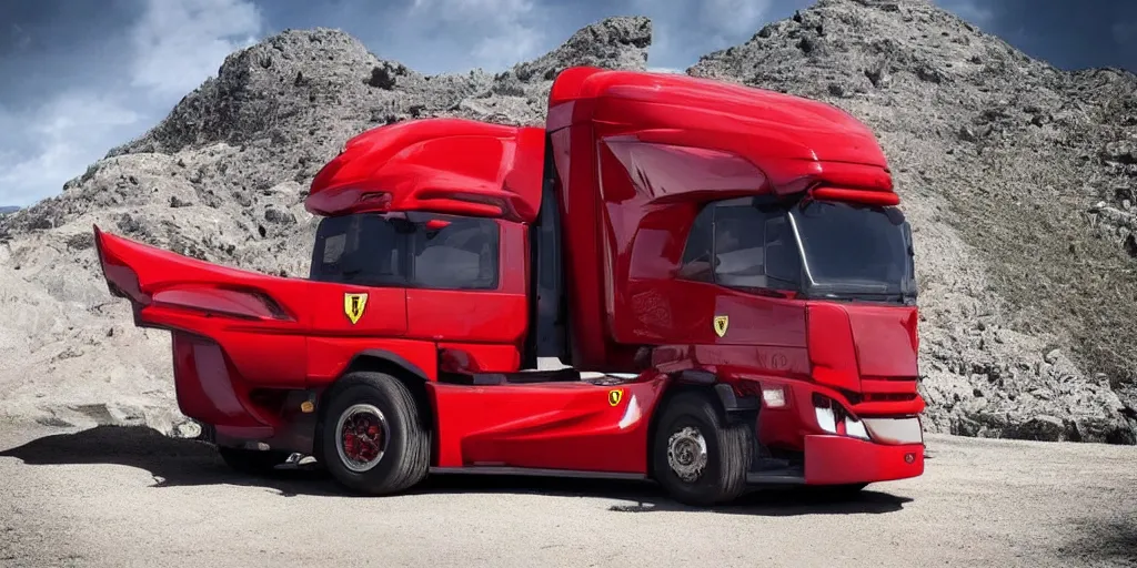 Prompt: “2020 Ferrari Truck, ultra realistic, 8k”