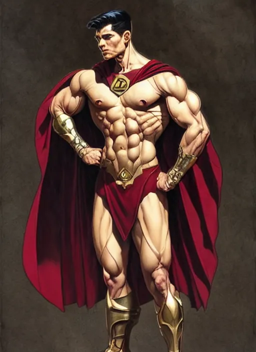 Prompt: aggressive superboy prime, d & d, muscular! crossfit anatomy, fantasy, intricate, elegant, highly detailed, digital painting, artstation, concept art, smooth, sharp focus, illustration, art by artgerm and greg rutkowski and alphonse mucha and alex ross and donato giancola and bayard wu and gustav moreau and wayne barlowe