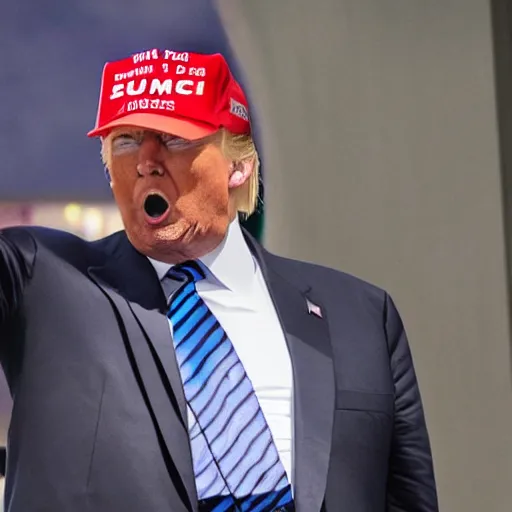 Image similar to donald trump is in cosplay of sun wukong