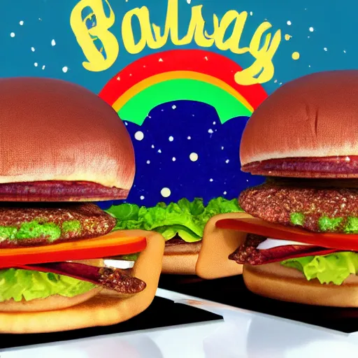 Image similar to galaxy hamburger