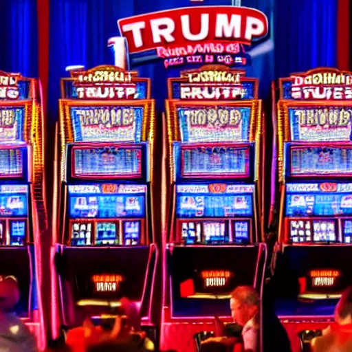 Image similar to donald trump playing slots