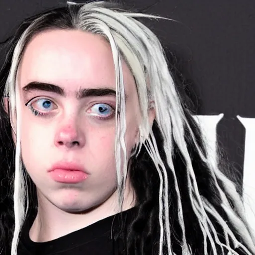 Prompt: buffed billie eilish as 1 9 9 0 s highschool bully