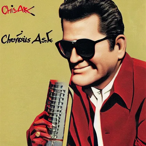 Image similar to chris isaak portrait by tex avery, album cover, detailed