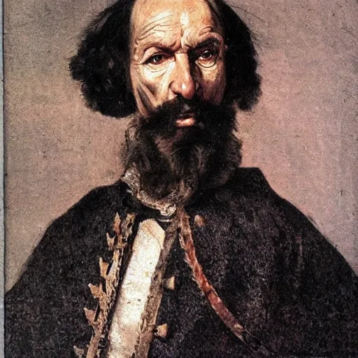 Prompt: Stańczyk by Jan Matejko