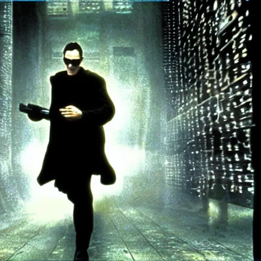 Prompt: scene from The Matrix (1909)