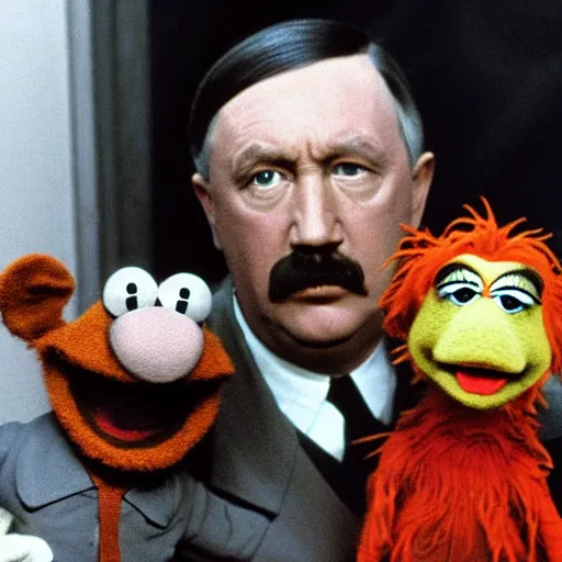 Prompt: Hitler in the style of Jim Henson's muppets, photo, high definition