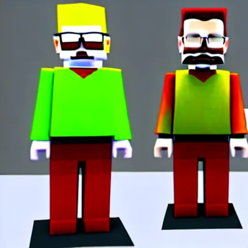 Prompt: walter white in roblox