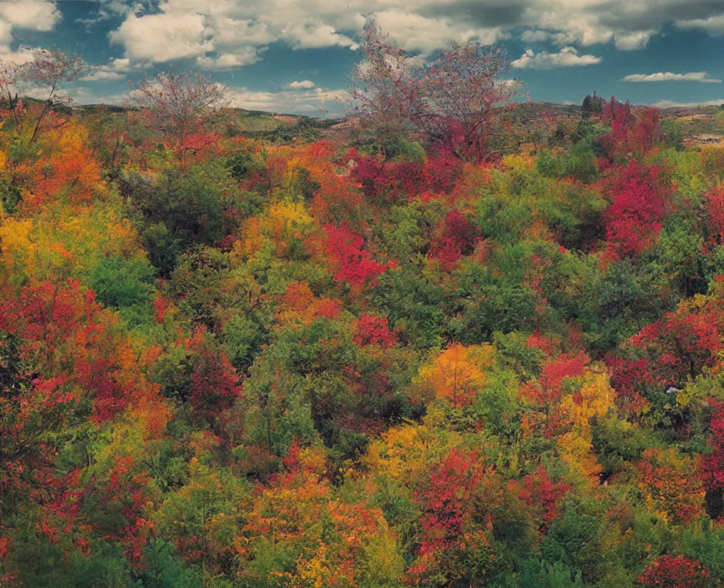 Image similar to a brigth colorful landscape by philip lorca dicorcia