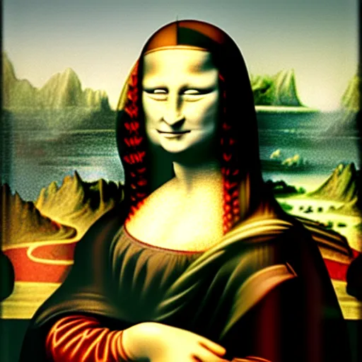 Image similar to mona lisa in the style of John Bauer