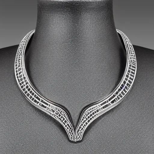 Image similar to detailed necklace in style of rene lalique sharp focus 8 k