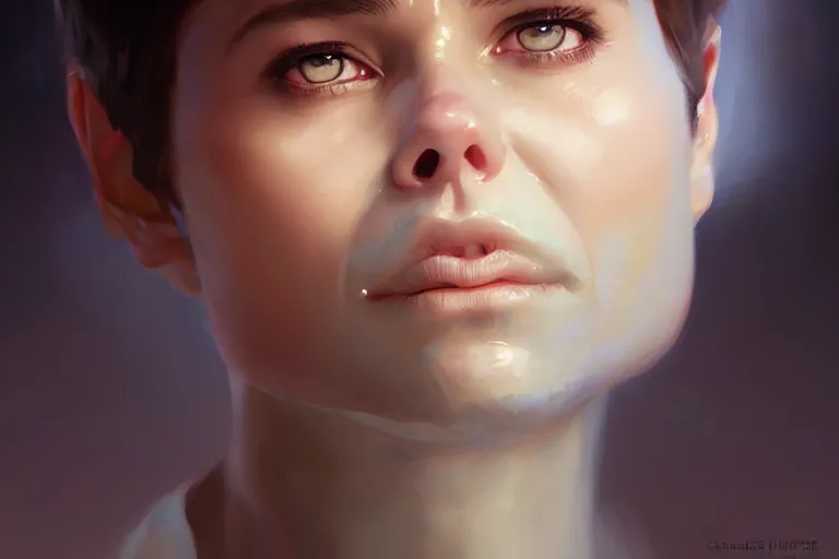 Image similar to rob lowe face inside! a yogurt cup, by charlie bowater, artgerm, ilya kuvshinov, krenz cushart, ruan jia, realism, ultra detailed, 8 k resolution