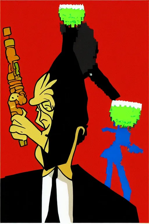 Prompt: “ bill clinton in the style of the art of hylics ”