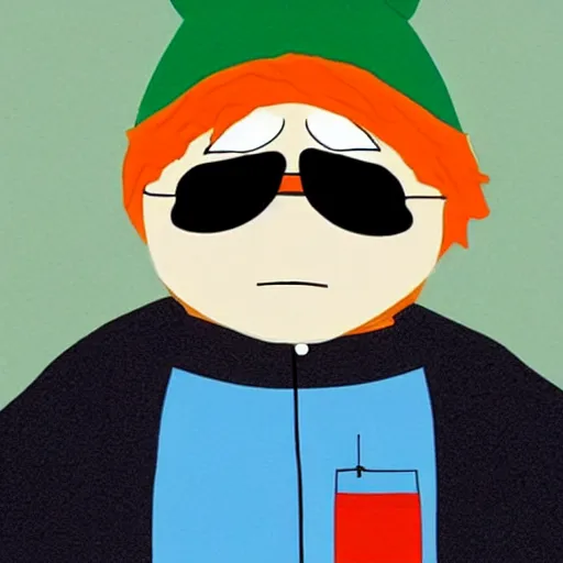 Image similar to jeff lebowski as south park character