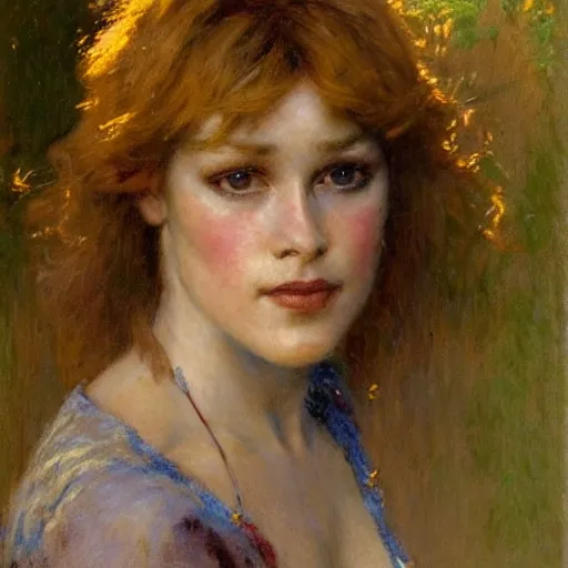 Prompt: Gaston Bussiere portrait of Ashley Barrett (The Boys)