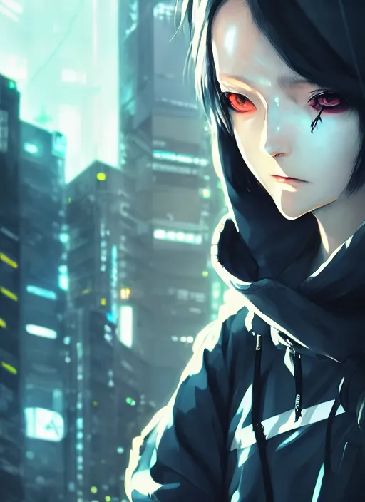 prompthunt: cyberpunk anime girl walk on the street, cyberpunk oni mask, 3  / 4 shot, street night, beautiful face, grafity, arcane, detail, good face,  pose model, concept art, in style of yoji