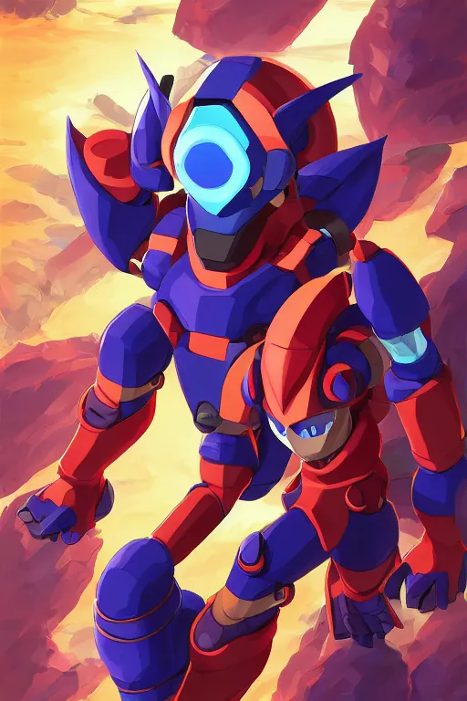 Image similar to robot ninja mask helmet megaman x zero rockman 2 0 2 2 switch game boss legacy collection fanart artsation, art gta 5 comics, behance hd by jesper ejsing, by rhads, makoto shinkai and lois van baarle, ilya kuvshinov, rossdraws global illumination ray tracing