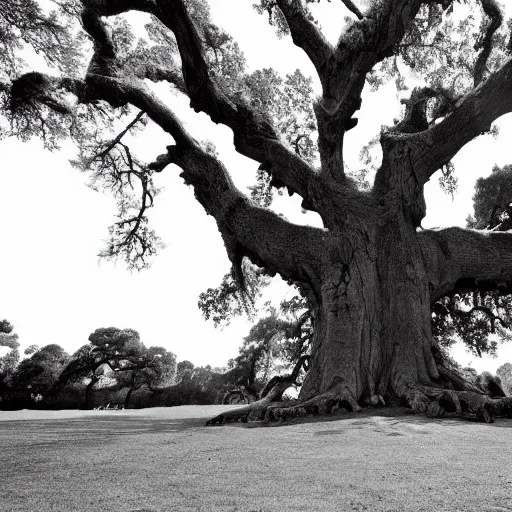 Prompt: a huge ancient oak, hd photography