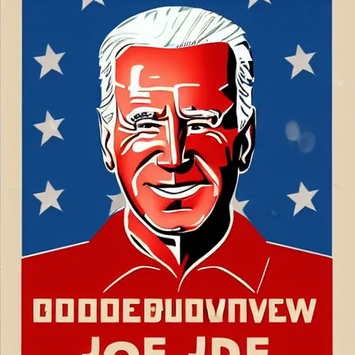 Image similar to Soviet constructivist Joe Biden