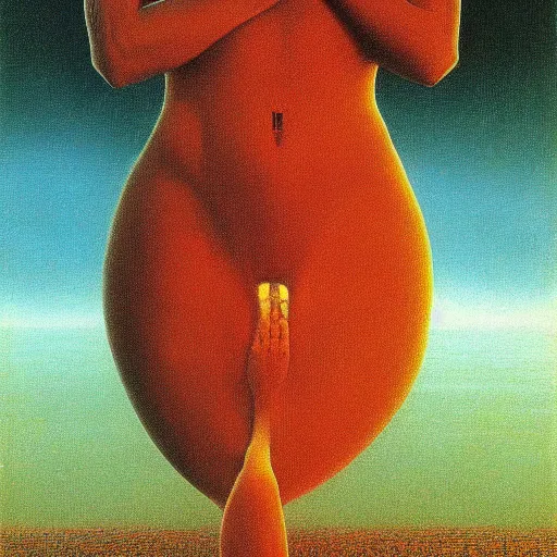 Prompt: an amazing masterpiece of art by Zdzisław Beksiński, 🥻 🤸‍♂️