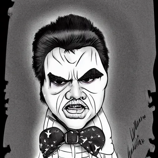 elvis cartoon drawing