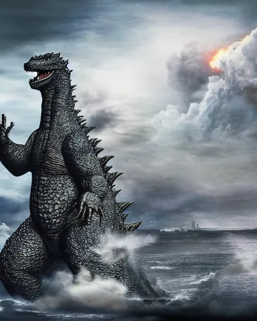 Prompt: highly detailed full body photograph of godzilla, photo - realism, high definition, insane detail,