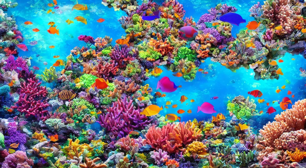 coral reef, hyper realistic, vivid colours | Stable Diffusion