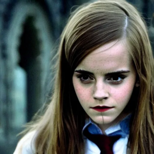 Prompt: emma watson as a student in a hogwarts 4k