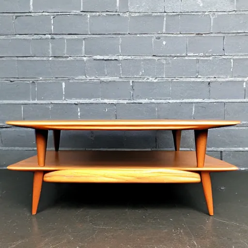 Image similar to mid century coffee table in the style of ico parisi