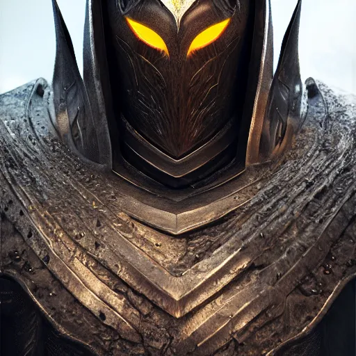 Prompt: a photorealistic 3D render portrait of sauron the dark lord wearing armor made of iron, unreal engine, octane render, cinematic lighting, a sense of evil, hard surface character concept art, dark fantasy character design, hyper realism, high detail, depth of field, stunning cgsociety