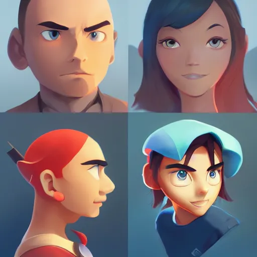 Image similar to face icon stylized minimalist nintendo, loftis, cory behance hd by jesper ejsing, by rhads, makoto shinkai and lois van baarle, ilya kuvshinov, rossdraws global illumination