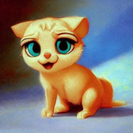 Image similar to 3d Littlest Pet Shop, desert, master painter and art style of Noel Coypel, art of Émile Eisman-Semenowsky, art of Édouard Bisson