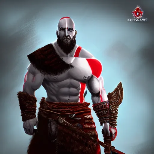 Image similar to God of war game , digital art, trending on artstation